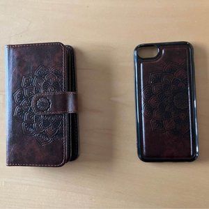 Vofolen for iPhone 8 case iPhone 7 Case SE 2020 Wallet Card Holder Slot Detachab